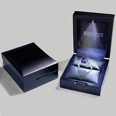 Certified & Appraised Rhapsody AAAA Tanzanite and E-F VS Diamond 4.10 ctw Ring in 950 Platinum (Size 10.0) 6.35 Grams