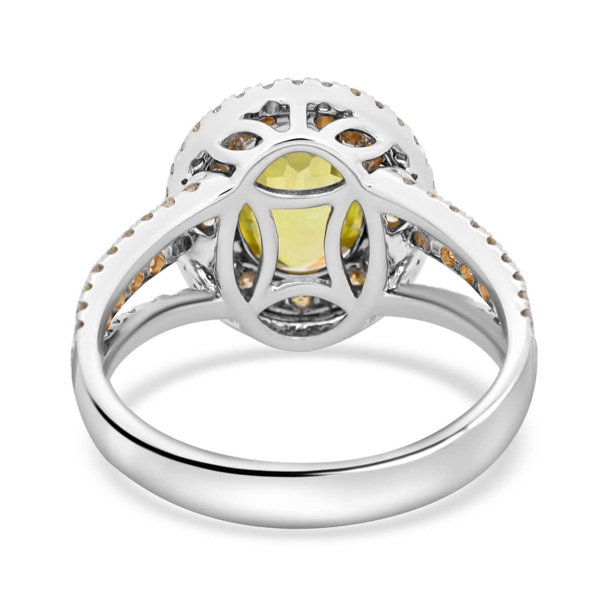 Modani 14K White and Yellow Gold Sava Sphene and SI Multi Diamond Ring (Size 7.0) 2.60 ctw image number 4