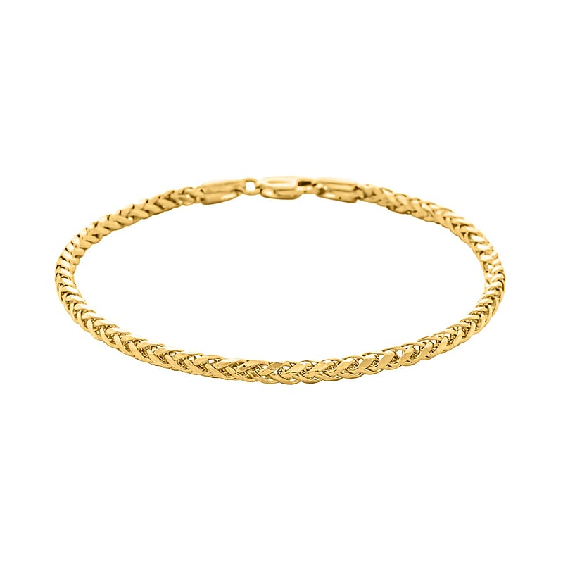 10K Yellow Gold 2.5mm Palma Chain Bracelet (7.00 In) 2.35 Grams