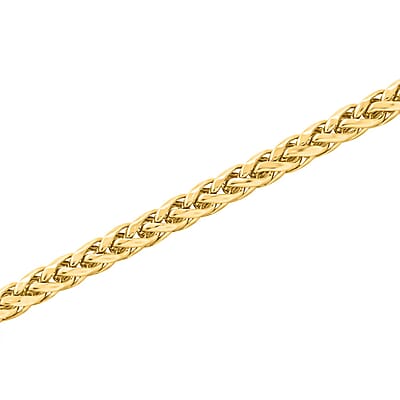 10K Yellow Gold 2.5mm Palma Chain Bracelet (7.00 In) 2.35 Grams
