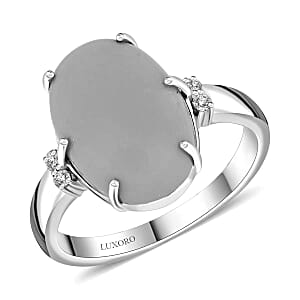 Certified & Appraised Luxoro AAA Sleeping Beauty Turquoise and I2 Diamond 5.00 ctw Ring in 10K White Gold (Size 7.5)