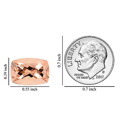 AAAA Marropino Morganite (Cush 14x10 mm) 5.50 ctw