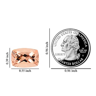 AAAA Marropino Morganite (Cush 14x10 mm) 5.50 ctw