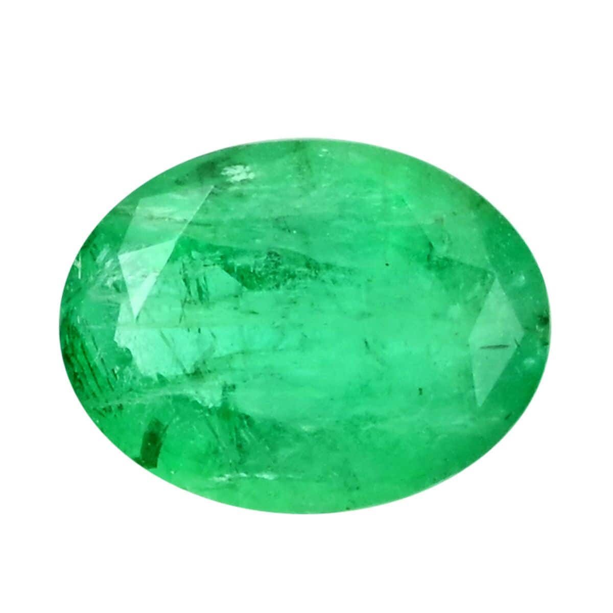 AAAA Kagem Zambian Emerald (Ovl 9x7 mm) 1.50 ctw image number 0