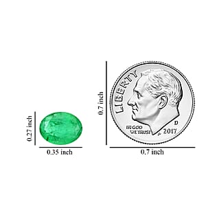 Premium Kagem Zambian Emerald (Ovl 9x7 mm) 1.50 ctw