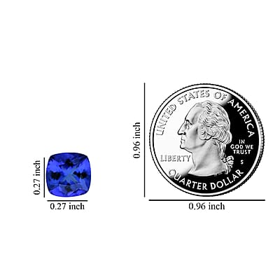 AAAA Tanzanite (Cush 7 mm) 1.60 ctw