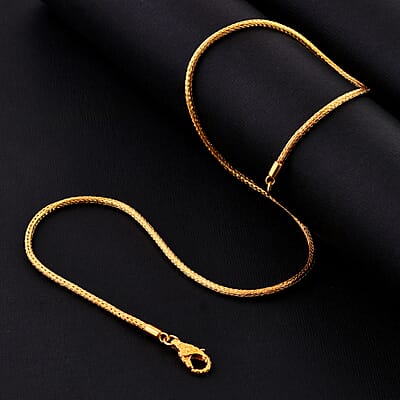 Bali Legacy 22K Vermeil YG Over Sterling Silver Tulang Naga Chain Necklace 20 Inches 17.35 Grams