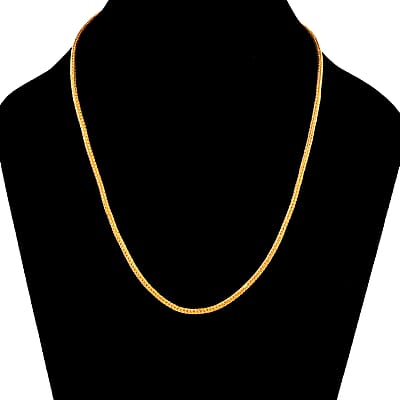 Bali Legacy 22K Vermeil YG Over Sterling Silver Tulang Naga Chain Necklace 20 Inches 17.35 Grams