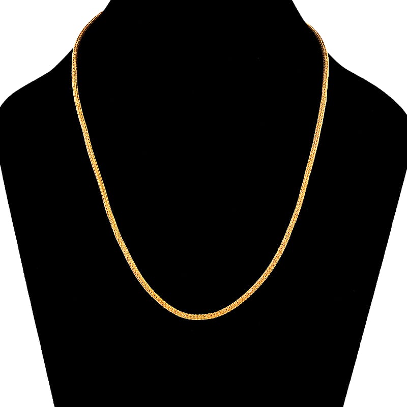 Bali Legacy 22K Vermeil YG Over Sterling Silver Tulang Naga Chain Necklace 20 Inches 17.35 Grams