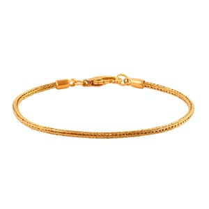 Bali Legacy 22K Vermeil Yellow Gold Over Sterling Silver Tulang Naga Chain Bracelet (6.50 In) 7.0 Grams