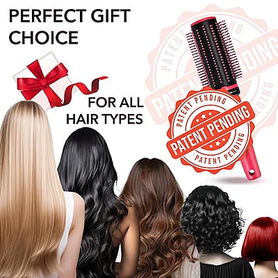 Neomi Portable Easy Clean Rotating Comb - Pink