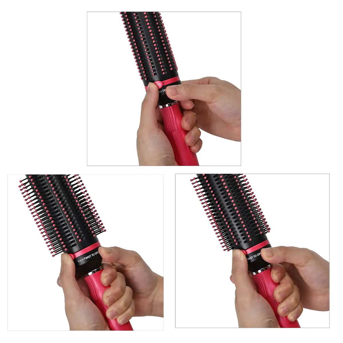 Neomi Portable Easy Clean Rotating Comb - Pink image number 9