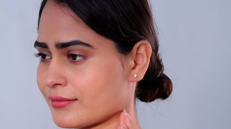 D'Joy Premium Pink Morganite Solitaire Stud Earrings in Vermeil Rose Gold Over Sterling Silver 0.50 ctw
