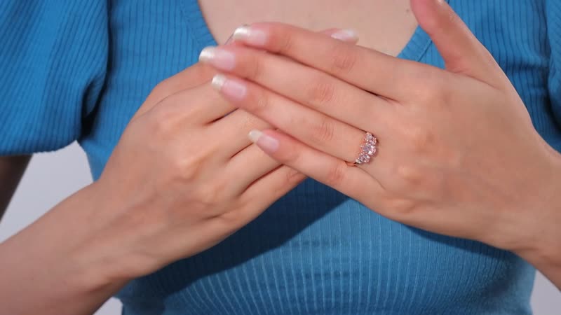 Premium Pink Morganite and Diamond 3 Stone Ring in Vermeil Rose Gold Over Sterling Silver (Size 10.0) 1.50 ctw