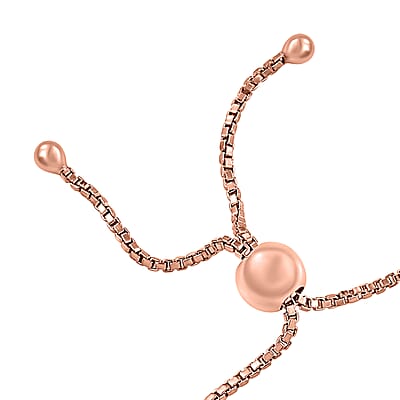 Premium Pink Morganite and Champagne Zircon Bolo Bracelet in Vermeil Rose Gold Over Sterling Silver 2.30 ctw