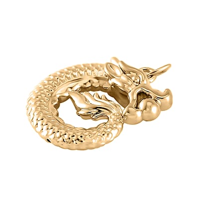 Electroform Dragon Pendant in 10K Yellow Gold 0.30 Grams