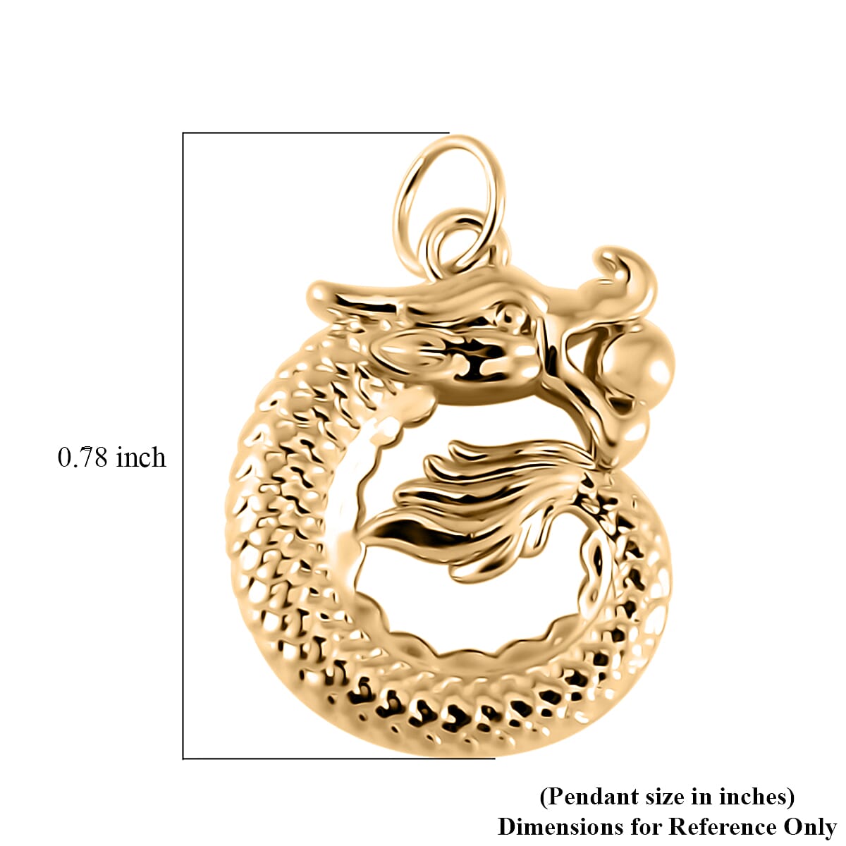 Electroform Dragon Pendant in 10K Yellow Gold 0.30 Grams image number 4