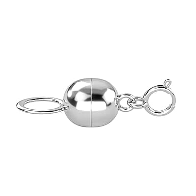 10K White Solid Gold Magnetic Lock