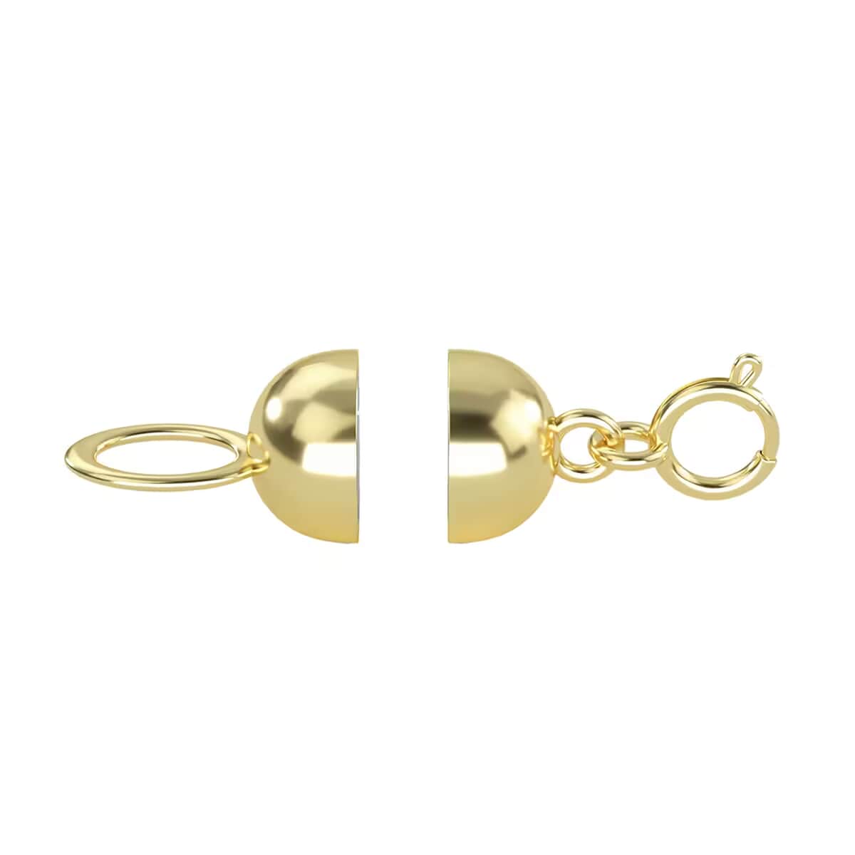 10K Yellow Solid Gold Magnetic Lock  image number 6