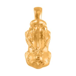 24K Yellow Gold Electroform Pixiu Pendant 1.44 Grams