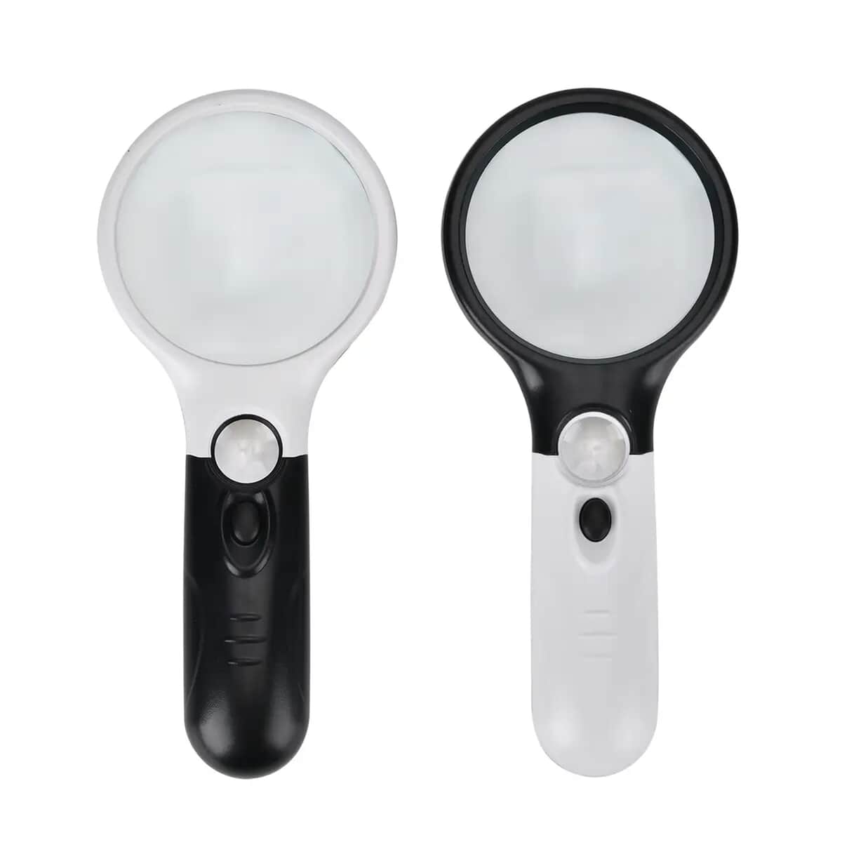 2 pcs Certificate CE ROHS Led Magnifier Glass (White) (190x83x28 mm) - Big Len 3X-75mm and Small Len 45X -22mm   image number 0