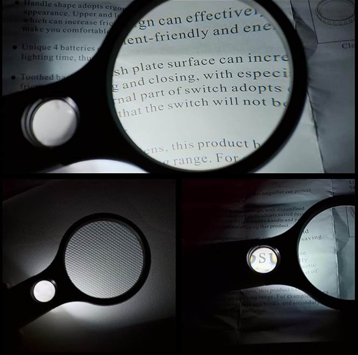 2 pcs Certificate CE ROHS Led Magnifier Glass (White) (190x83x28 mm) - Big Len 3X-75mm and Small Len 45X -22mm   image number 4