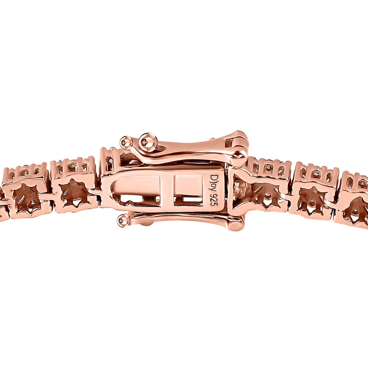 Natural Pink Diamond I3 2.00 ctw Floral Bracelet in Vermeil Rose Gold Over Sterling Silv (7.50 In)  image number 3