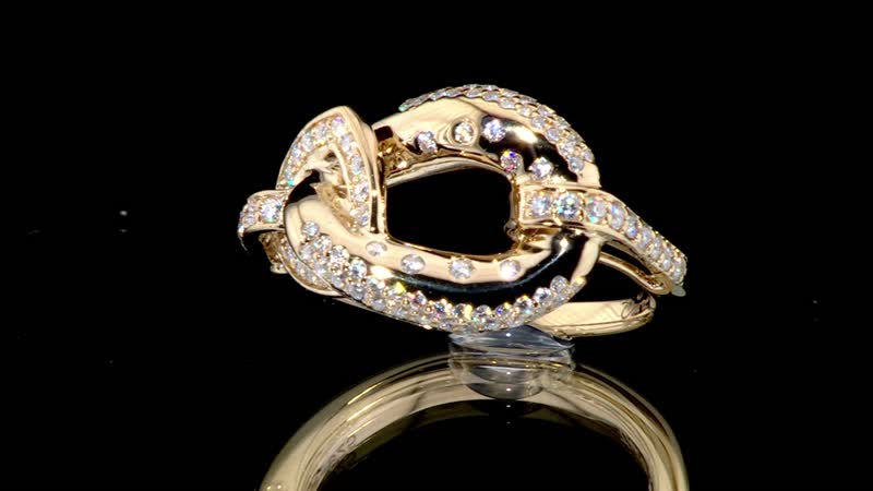 Clarte Harmony Collection Moissanite Ring in Vermeil YG Over Sterling Silver (Size 10.0) 0.35 ctw