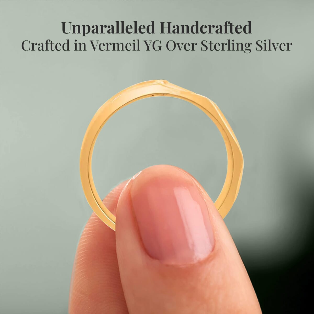Clarte Kaleidoscope Collection Moissanite Ring in Vermeil Yellow Gold Over Sterling Silver (Size 9.0) 0.20 ctw image number 4