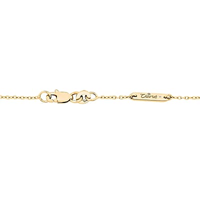 Clarte Starry Night Collection Moissanite Pendant Necklace 18 Inches in Vermeil Yellow Gold Over Sterling Silver 0.65 ctw