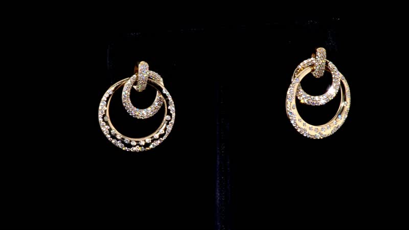 Clarte Starry Night Collection Moissanite Earrings in Vermeil Yellow Gold Over Sterling Silver 1.35 ctw