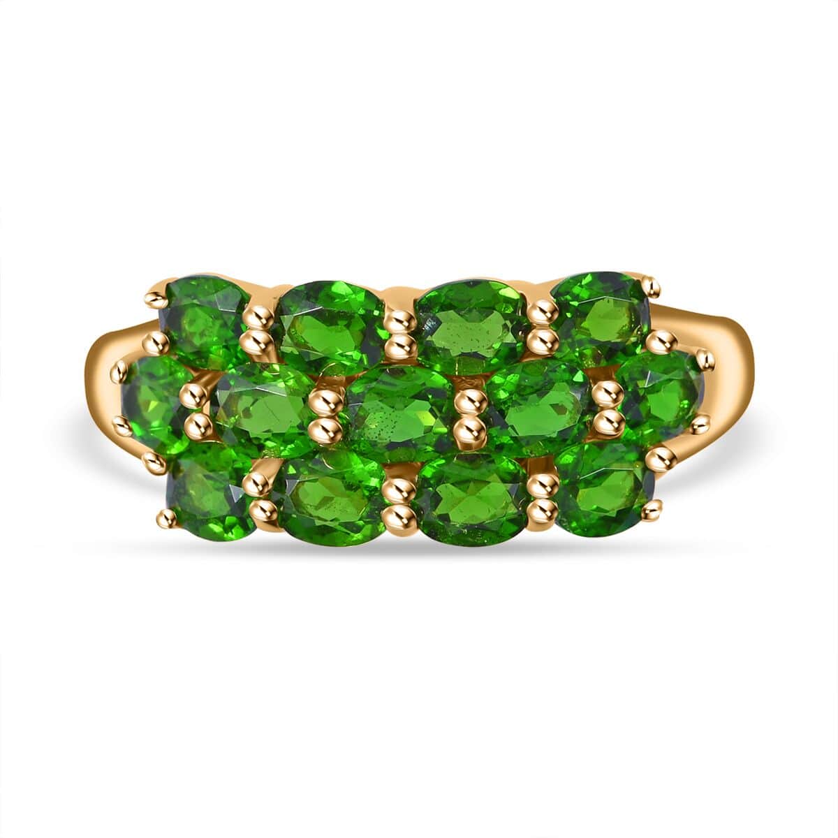 Chrome Diopside Ring in Vermeil YG Over Sterling Silver (Size 10.0) 2.50 ctw image number 0