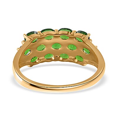 Chrome Diopside Ring in Vermeil Yellow Gold Over Sterling Silver (Size 10.0) 2.50 ctw