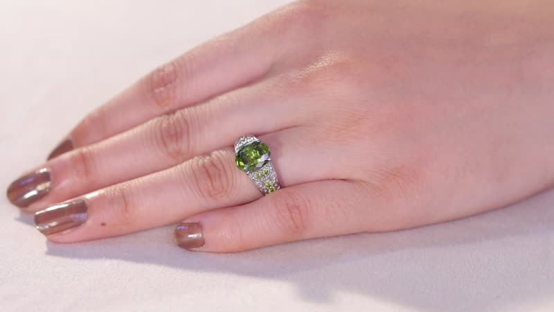 Simulated Red Diamond Ring in Stainless Steel (Size 10.0) 4.90 ctw