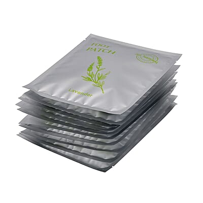 Livmore Set of 20 Detox Foot Patches - 10 pcs Lavender and 10 pcs Rose Foot Pads