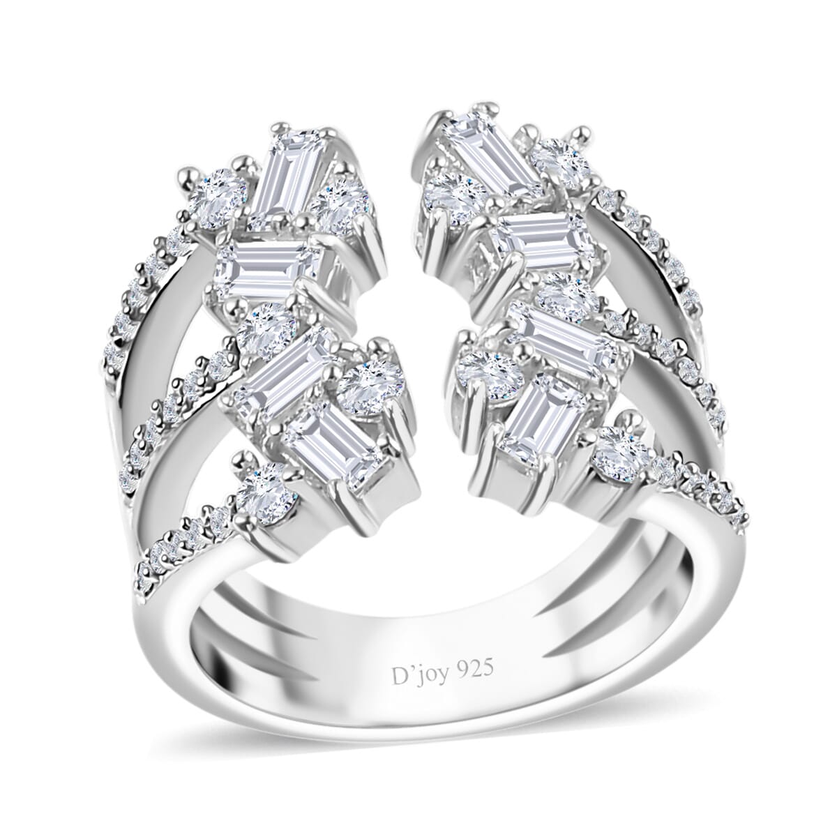 Moissanite 1.50 ctw Ring in 18K Vermeil Yellow Gold Over Sterling Silver (Size 8.0) image number 0