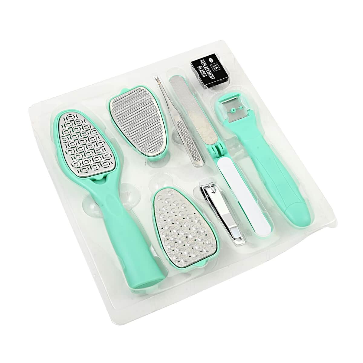 BellaPro 13 Piece Pedicure Set in Mint Color image number 1