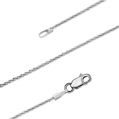 Sterling Silver Roc Chain Necklace 24 Inches 3.50 Grams