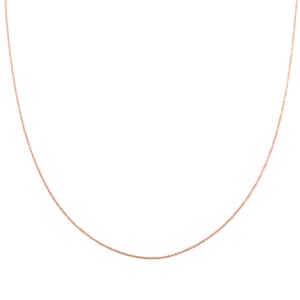14K Rose Gold Over Sterling Silver Roc Chain Necklace 24 Inches 3.50 Grams