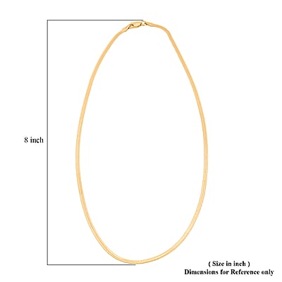 14K Yellow Gold Over Sterling Silver Textured Herringbone Chain Necklace 18 Inches 3.50 Grams