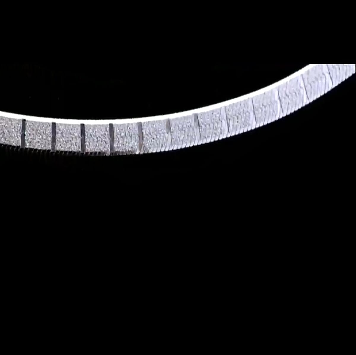 Sterling Silver Textured Square Necklace 18 Inches 3.70 Grams image number 1