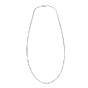 Sterling Silver Textured Square Necklace 18 Inches 3.70 Grams