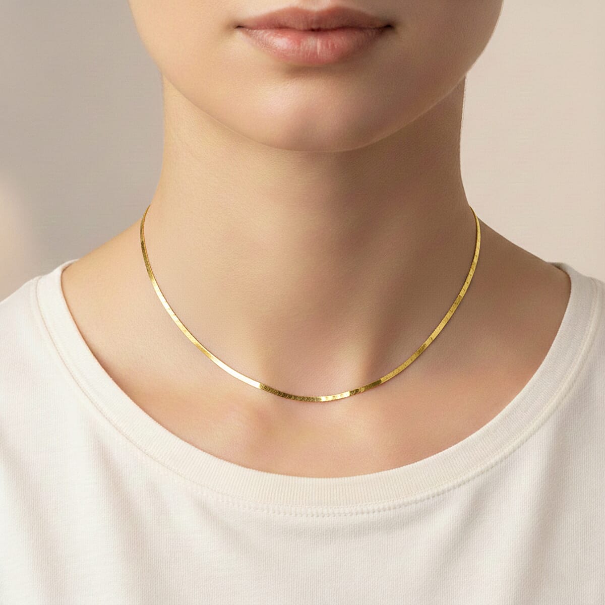 14K Yellow Gold Over Sterling Silver Textured Square Necklace 18 Inches 3.70 Grams image number 2