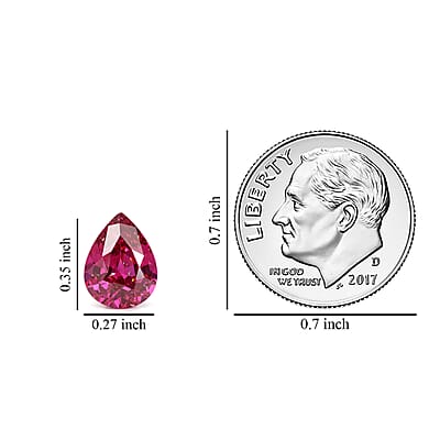 AAA Montepuez Ruby (Pear 9x7 mm) 1.50 ctw