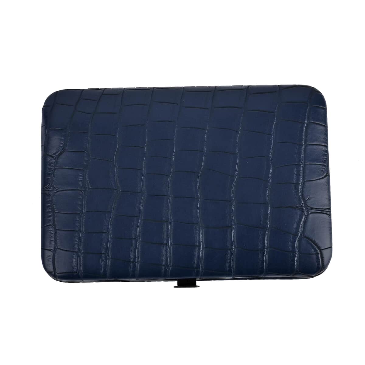 20 in 1 Stainless Steel Manicure Grooming Kit - Navy Faux Leather Case (6.1x2.8x0.98) image number 2