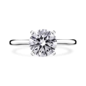 950 Platinum Luxuriant Lab Grown Diamond D VS Solitaire Ring (Size 6.0) 5.15 Grams 3.00 ctw