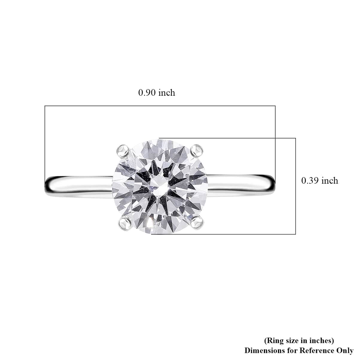 950 Platinum Luxuriant Lab Grown Diamond D VS Solitaire Ring (Size 6.0) 5.15 Grams 3.00 ctw image number 5