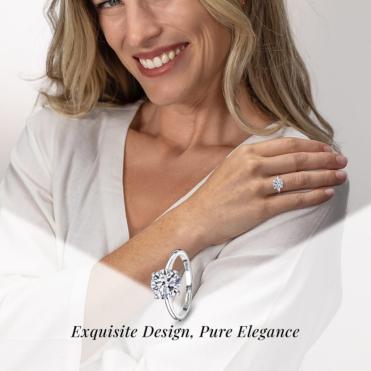 JCK Deals IGI Certified Luxuriant Lab Grown Diamond G, VS 3.00 ctw Solitaire Ring in 950 Platinum (Size 9.0) 4.75 Grams image number 1