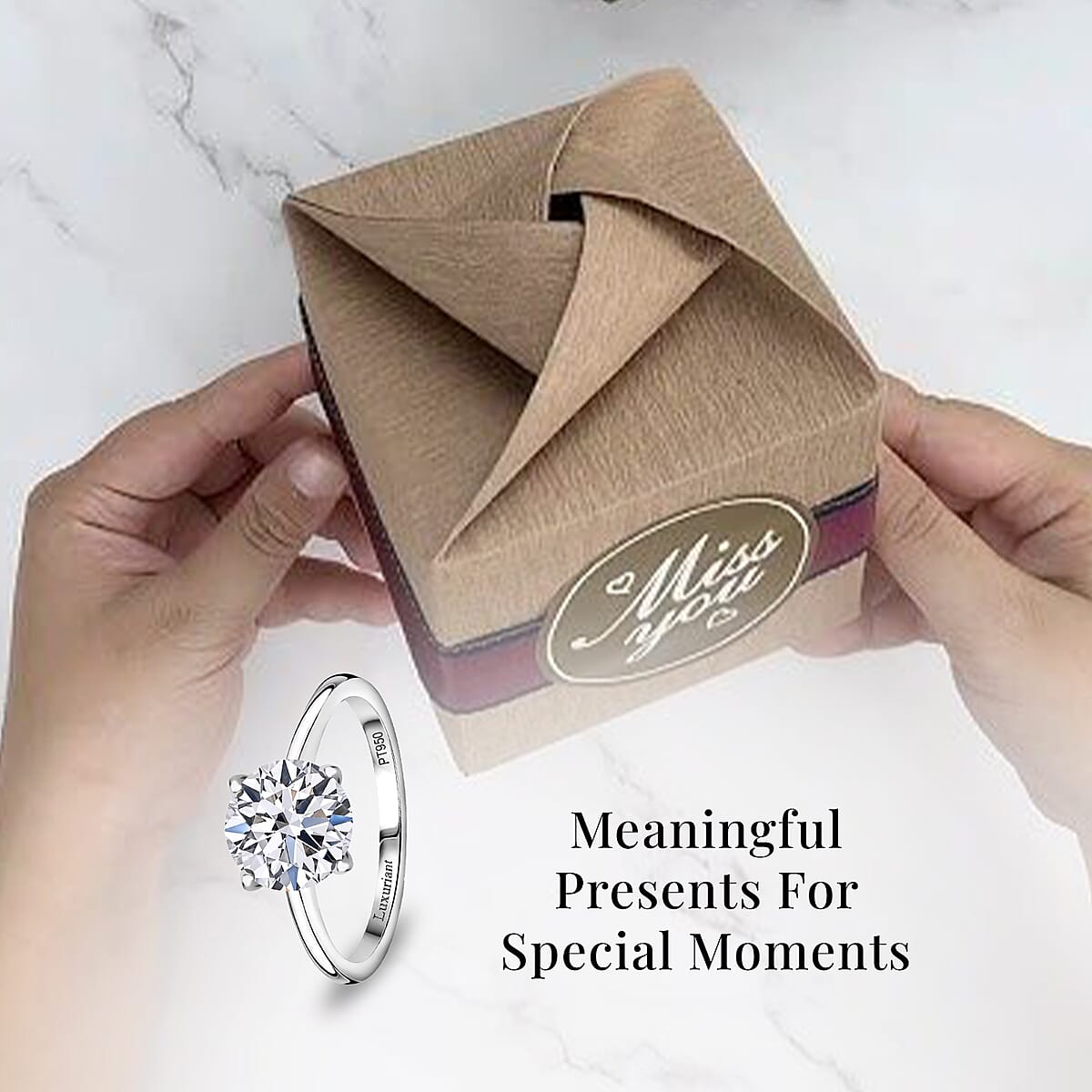 JCK Deals IGI Certified Luxuriant Lab Grown Diamond G, VS 3.00 ctw Solitaire Ring in 950 Platinum (Size 9.0) 4.75 Grams image number 2