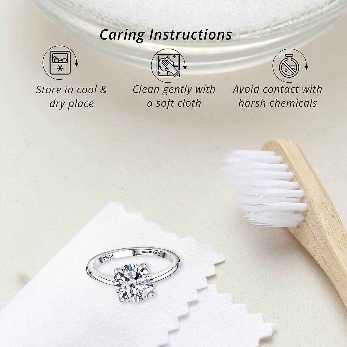 JCK Deals IGI Certified Luxuriant Lab Grown Diamond G, VS 3.00 ctw Solitaire Ring in 950 Platinum (Size 9.0) 4.75 Grams image number 6